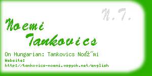 noemi tankovics business card